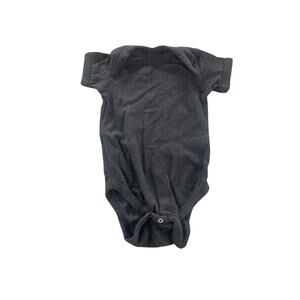 Rabbit Skin Black Short Sleeve One-Piece Onesie Baby Size 12 Months 12M